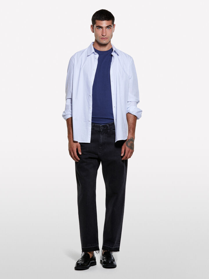 Black regular fit jeans with pockets - men's regular fit jeans - Black | Sisley image number 1